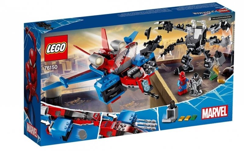 LEGO SUPER HEROES PAJĘCZY ODRZUTOWIEC KONTRA MECH VENOMA  371EL. 76150 7+