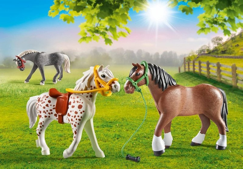 PLAYMOBIL COUNTRY TRZY KONIE 70683 4+