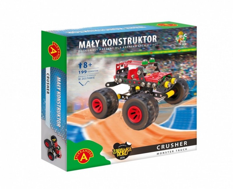 ALEXANDER MAŁY KONSTRUKTOR MONSTER TRUCK CRUSHER 8+