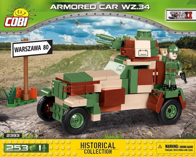 COBI HISTORICAL ARMORED CAR WZ.34 2393 6+