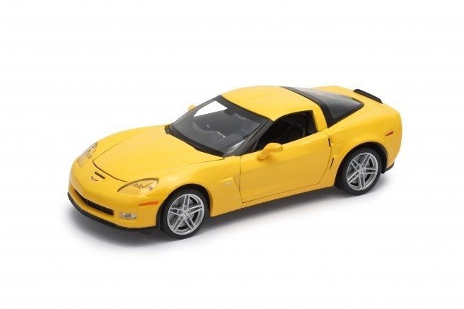 WELLY 2007 CHEVROLET CORVETTE Z06 ŻÓŁTY SKALA 1:24 3+