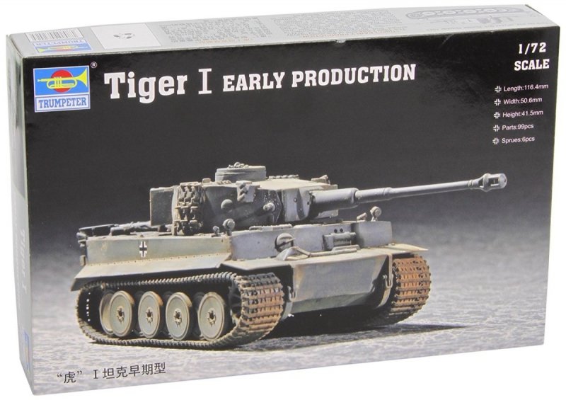 TRUMPETER TIGER I AUSF.E EARLY 07242 SKALA 1:72
