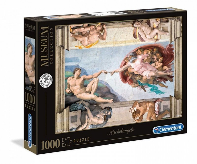 CLEMENTONI 1000 EL. MUSEUM STWORZENIE CZŁOWIEKA PUZZLE 10+