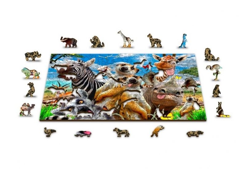 WOODEN CITY PUZZLE 3D DREWNIANE WITAMY W AFRYCE WELCOME TO AFRICA S 8+