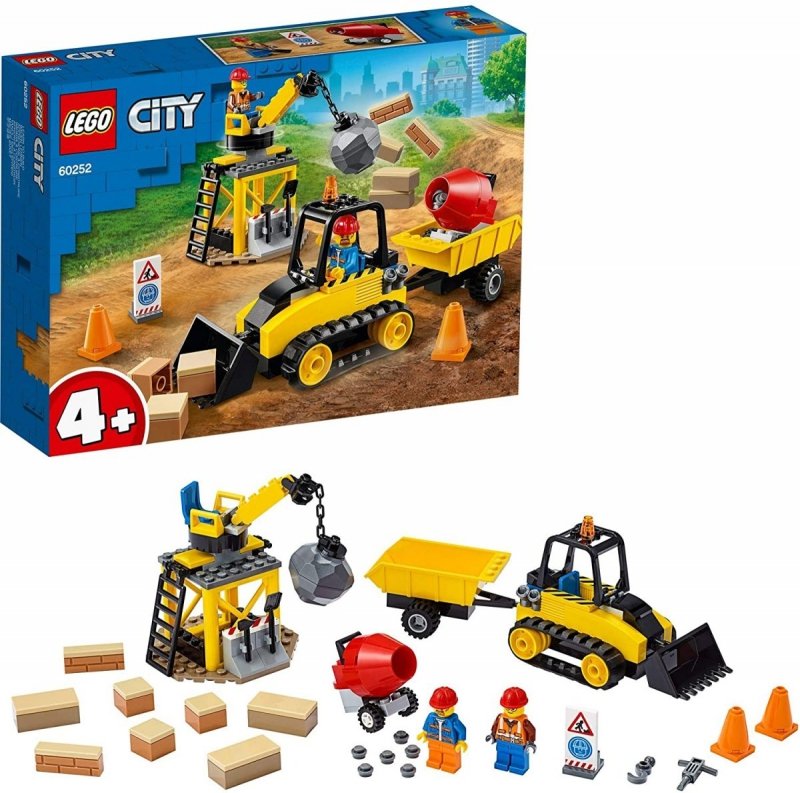 LEGO CITY BULDOŻER BUDOWLANY 126EL. 60252 4+