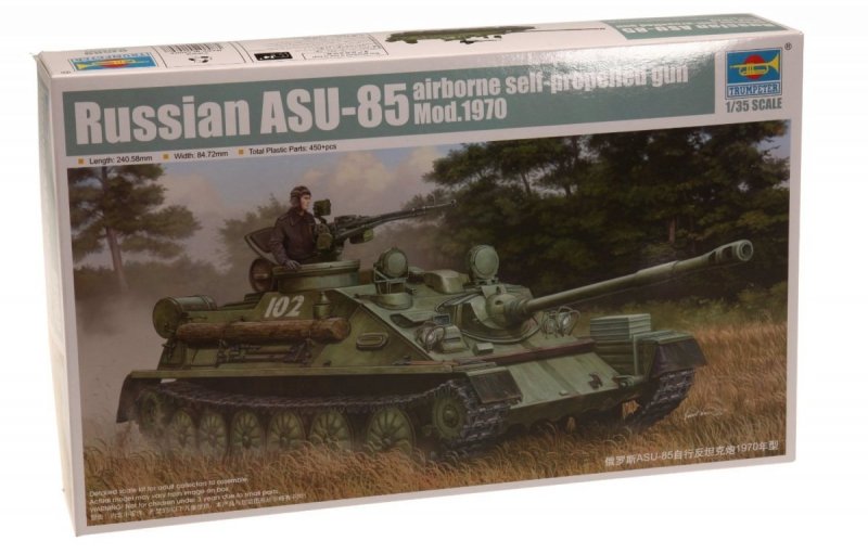 TRUMPETER RUSSIAN ASU-85 AIRBORNE SELF 01589 SKALA 1:35