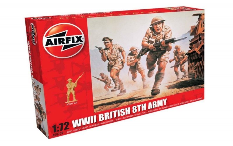 AIRFIX WWII BRYTYJSKA 8 ARMIA 00709 SKALA 1:72