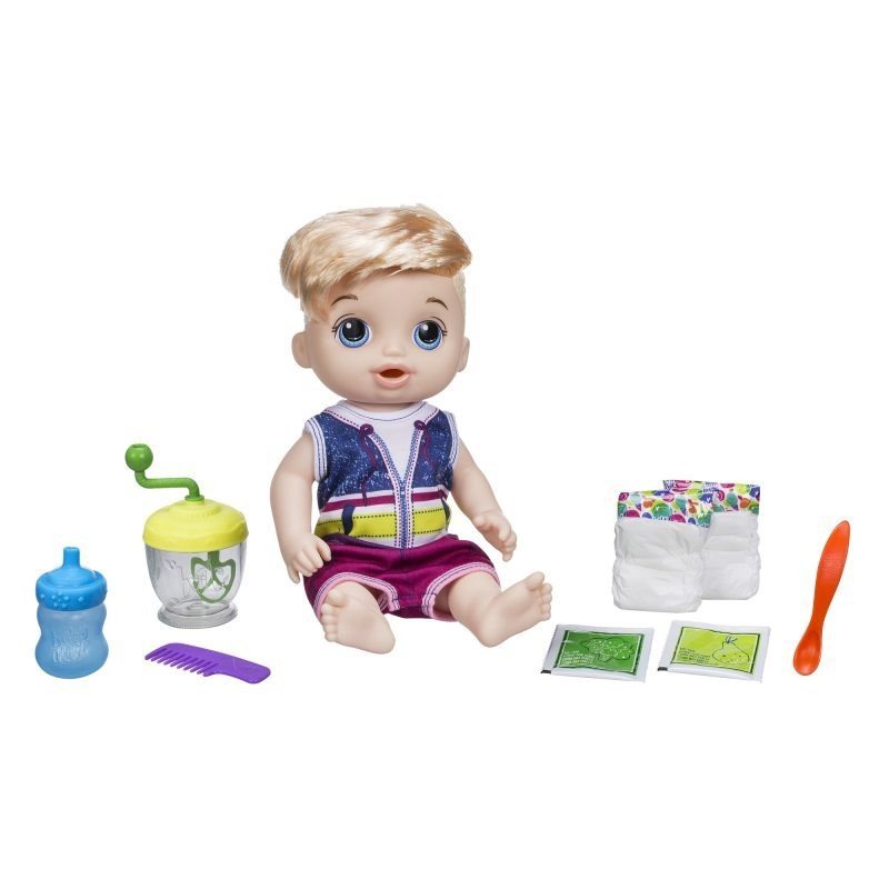 HASBRO BABY ALIVE LALA SŁODKA PRZEKĄSKA BLONDYN E0635 3+