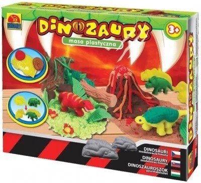 DROMADER MASA PLASTYCZNA DINOZAURY 3+