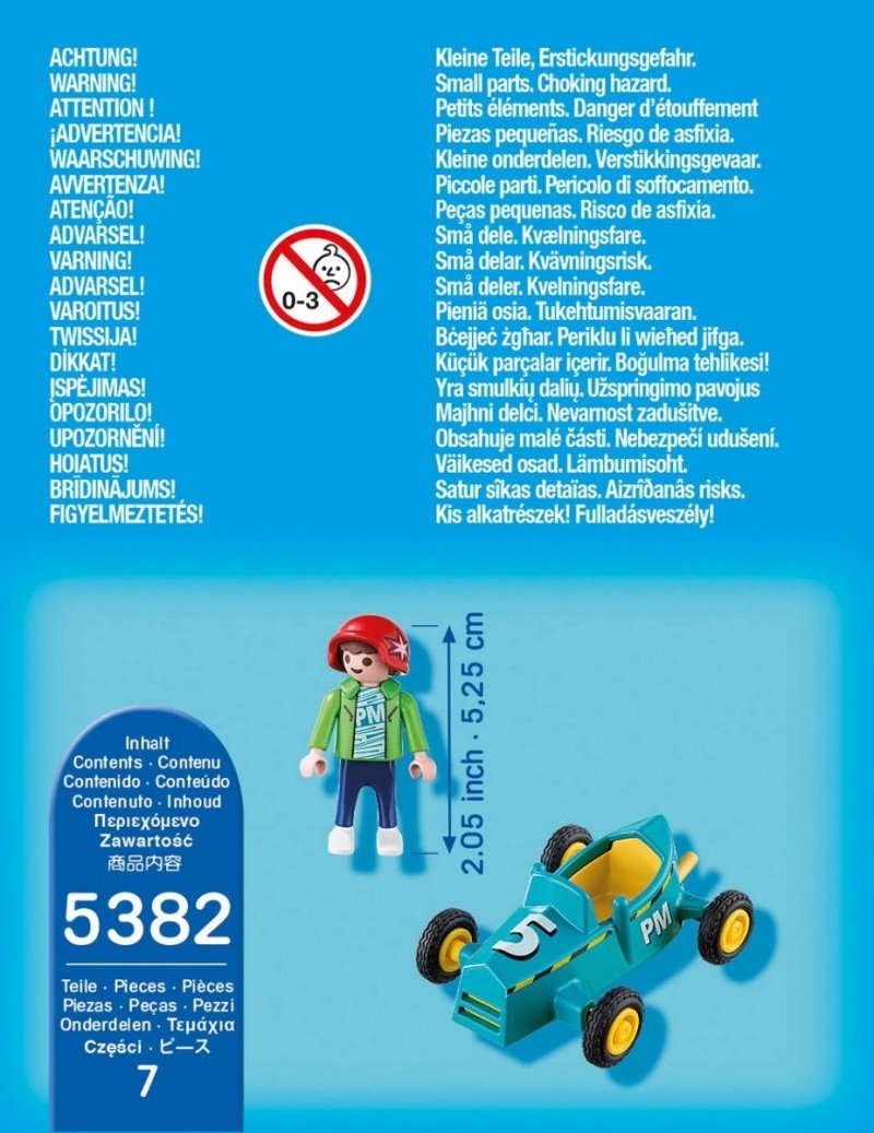 PLAYMOBIL PLUS CHŁOPIEC Z GOKARTEM 5382 5+