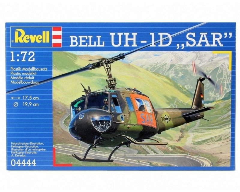 REVELL BELL UH-1D SAR 04444 SKALA 1:72 8+