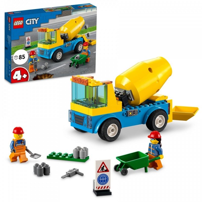 LEGO CITY CIĘŻARÓWKA Z BETONIARKĄ 60325 4+