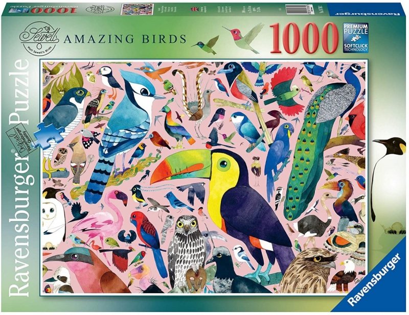 RAVENSBURGER 1000 EL. MATT SEWELLS WSPANIAŁE PTAKI PUZZLE 14+