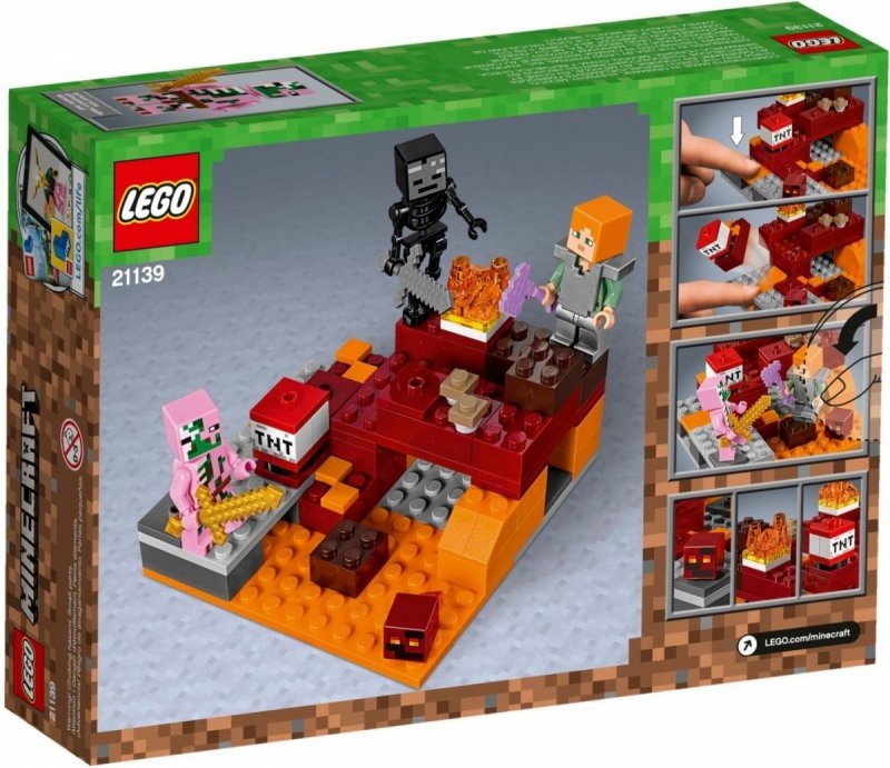LEGO MINECRAFT WALKA W NETHERZE 21139 6+