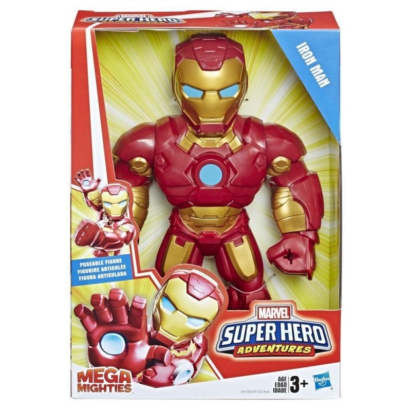 HASBRO AVENGERS SUPER HERO MEGA MIGHTIES IRON MAN E4150 3+