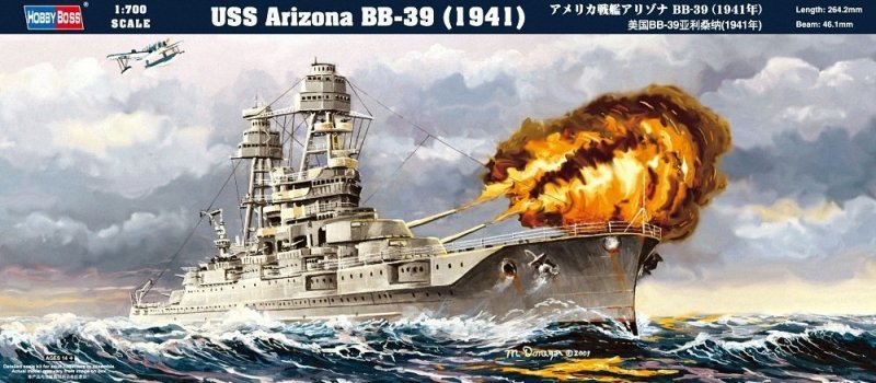 HOBBY BOSS USS ARIZONA B B-39 1941 83401 SKALA 1:700