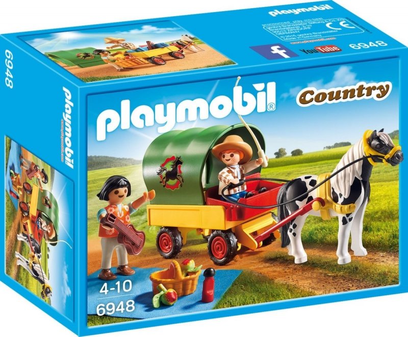 PLAYMOBIL WYCIECZKA BRYCZKĄ KUCYKÓW 6948 4+