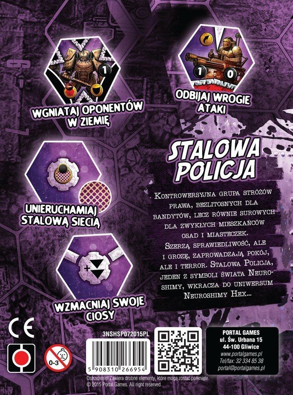 PORTAL GAMES GRA NEUROSHIMA HEX 3.0: STALOWA POLICJA 13+