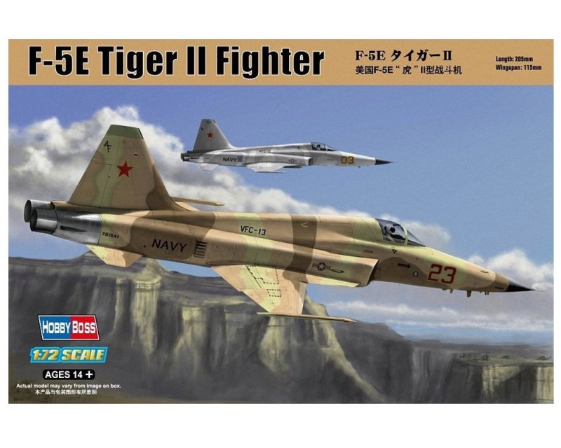 HOBBY BOSS F5E TIGER II FIGHTER 80207 SKALA 1:72