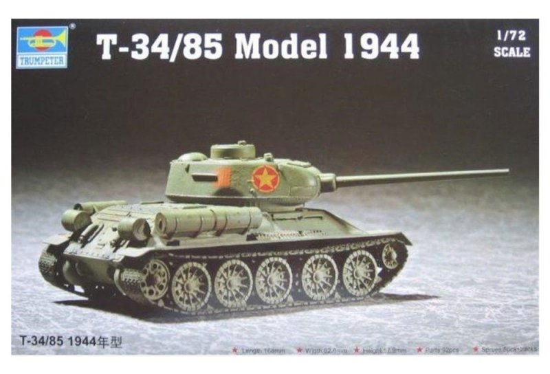 TRUMPETER T-34/85 M.1944 07207 SKALA 1:72