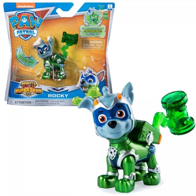 SPIN MASTER FIGURKA PSI PATROL MIGHTY PUPS ROCKY 3+