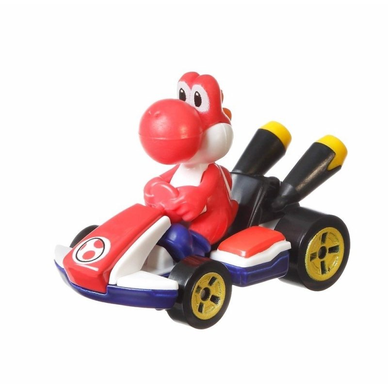 HOT WHEELS POJAZD MARIO KART RED YOSHI 3+