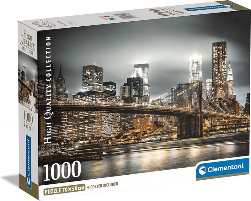 CLEMENTONI 1000 EL. COMPACT NEW YORK SKYLINE PUZZLE 7+
