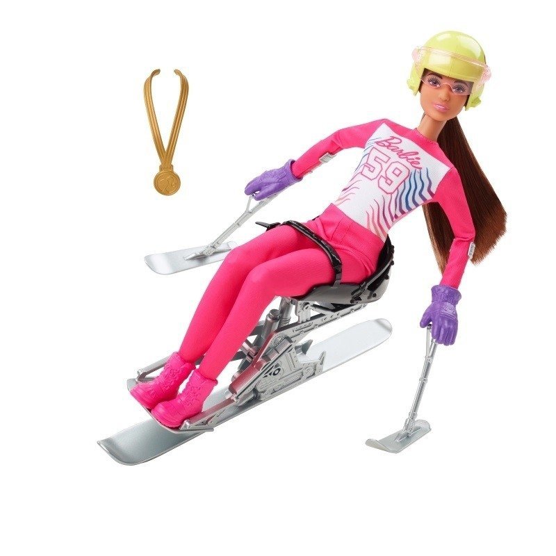 MATTEL BARBIE SPORTY ZIMOWE - PARANARCIARKA ALPEJSKA HCN33 3+