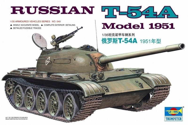 TRUMPETER RUSSIAN T-54A MODEL 1951 00340 SKALA 1:35