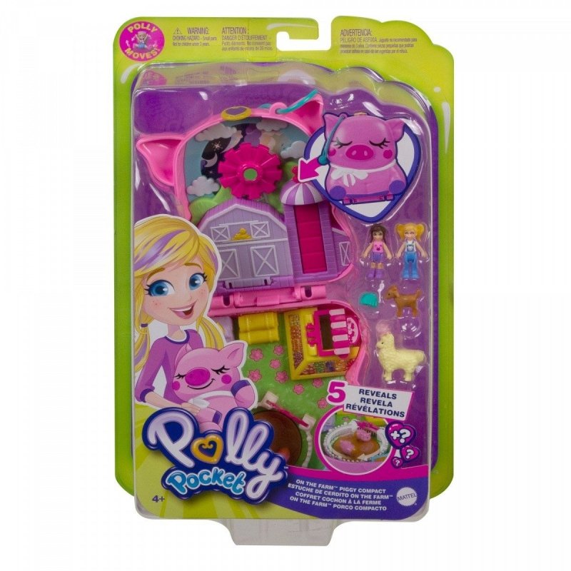 MATTEL POLLY POCKET ŚWINKA FARMA GTN16 4+