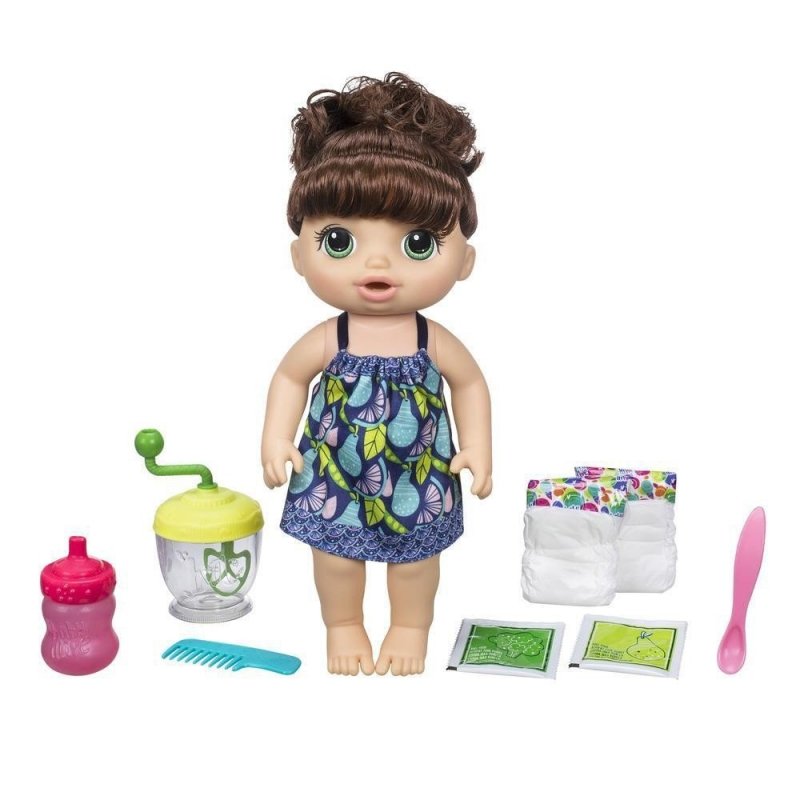 HASBRO BABY ALIVE LALKA SŁODKA PRZEKĄSKA (BRUNETKA) 3+