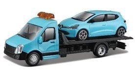 BBURAGO LAWETA STREET FIRE FLATBED SKALA 1:43 3+