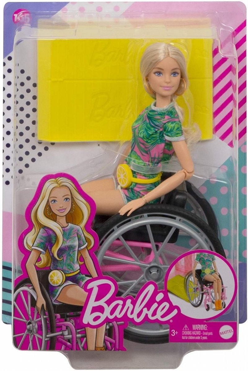 MATTEL BARBIE FASHIONISTAS LALKA NA WÓZKU GRB93 3+