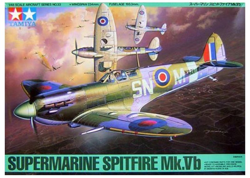 TAMIYA SUPERMARINE SPITFIRE MK.VB 61033 SKALA 1:48