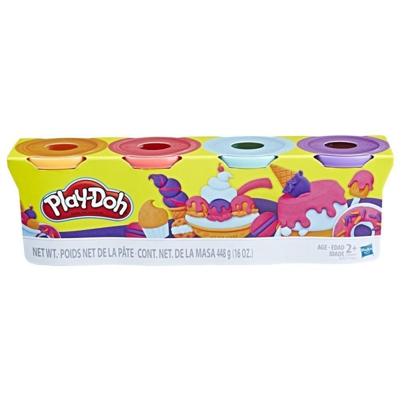 HASBRO PLAY DOH CIASTOLINA 4PAK SWEET COLORS E4869 2+