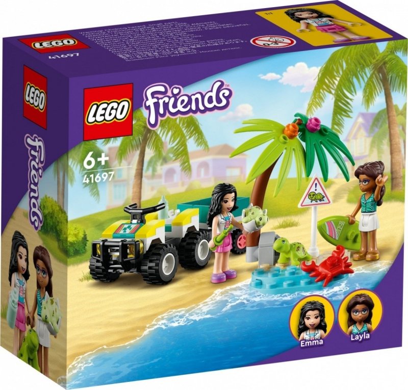 LEGO FRIENDS POJAZD DO RATOWANIA ŻÓŁWI 41697 6+