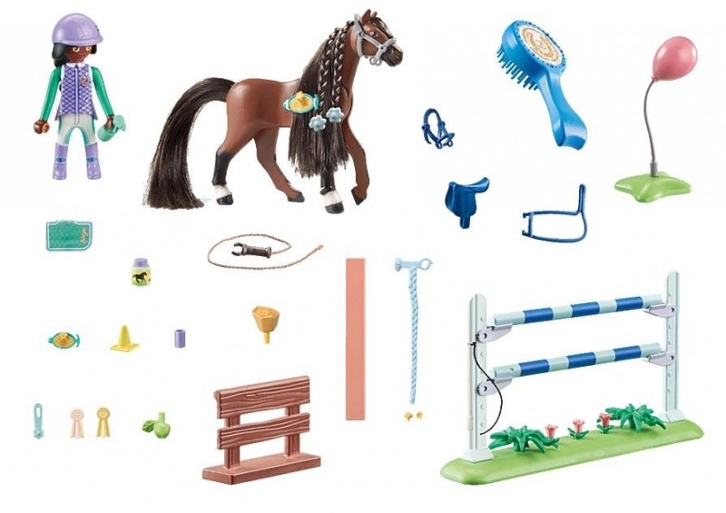 PLAYMOBIL HORSES ZOE I BLAZE Z PRZESZKODAMI 71355 5+