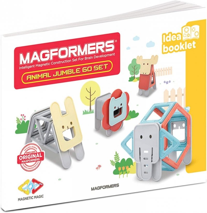 MAGFORMERS KLOCKI ANIMAL JUMBLE 60EL. 18M+