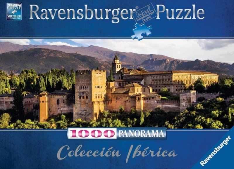 RAVENSBURGER 1000 EL. PANORAMA ALHAMBRA GRANADA PUZZLE 14+