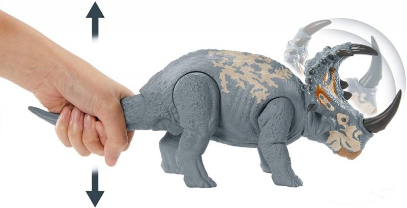 MATTEL JURASSIC WORLD DINOZAURY RYK BOJOWY SINOCERATOPS GMC98 4+