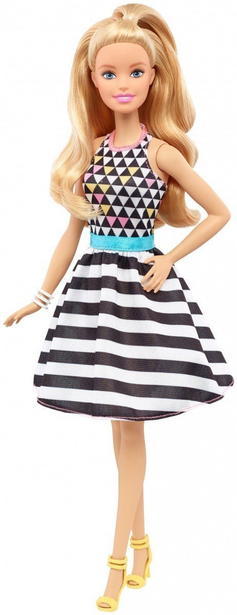 MATTEL LALKA BARBIE FASHIONISTAS BIEL I CZERŃ DVX68 3+