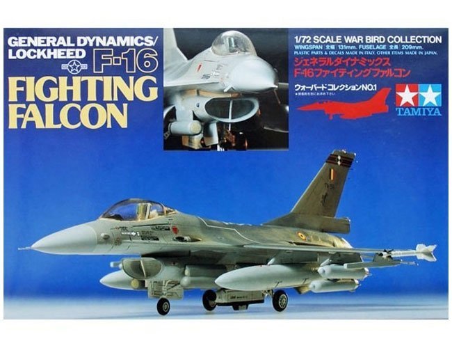 TAMIYA F-16 FIGHTING FALCON 60701 SKALA 1:72