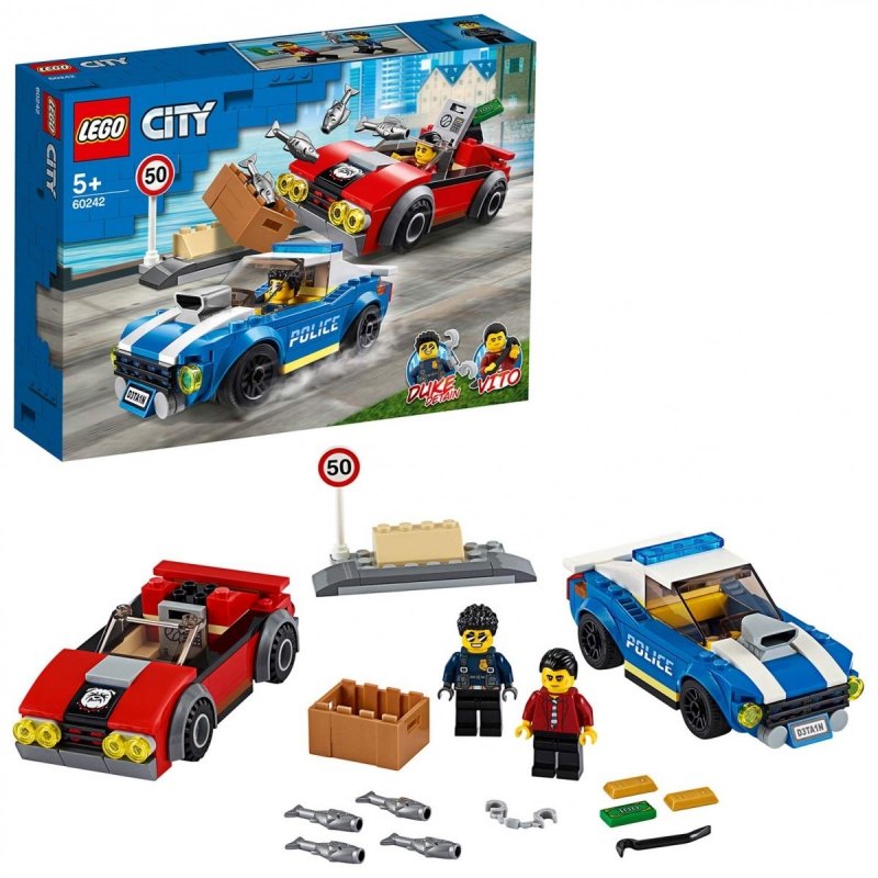 LEGO CITY ARESZTOWANIE NA AUTOSTRADZIE 185EL. 60242 5+
