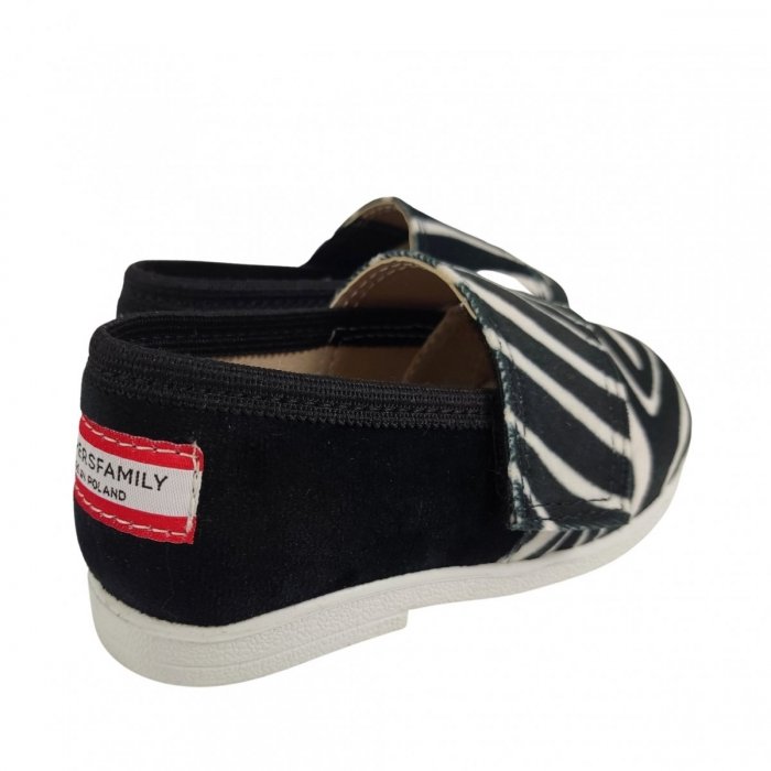 Buty dla dzieci na rzep Slippers Family Zebra