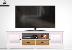 BIAŁA SZAFKA RTV FLORENTINA 2SZ.2D.