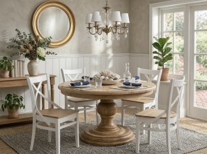 DĘBOWY STÓŁ OKRĄGŁY VITO