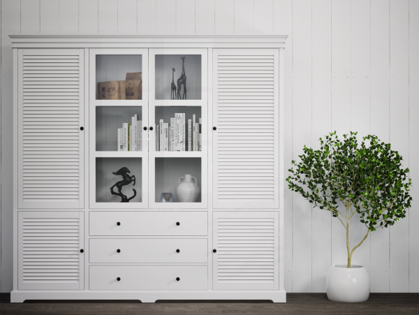 ZABUDOWANA BIBLIOTECZKA HAMPTONS 6D.3SZ