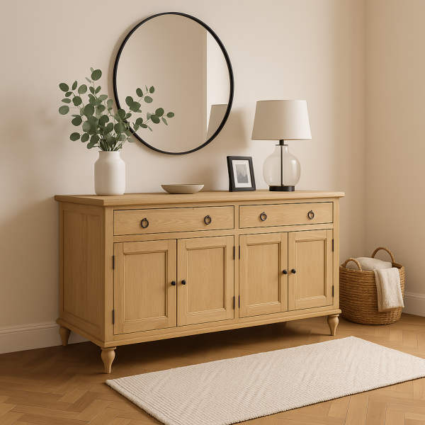 DĘBOWA KOMODA KLER 2SZ.4D. 