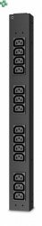 AP6003A RACK PDU, BASIC, HALF HEIGHT, 100-240V/20A, 220-240V/16A, (14) C13