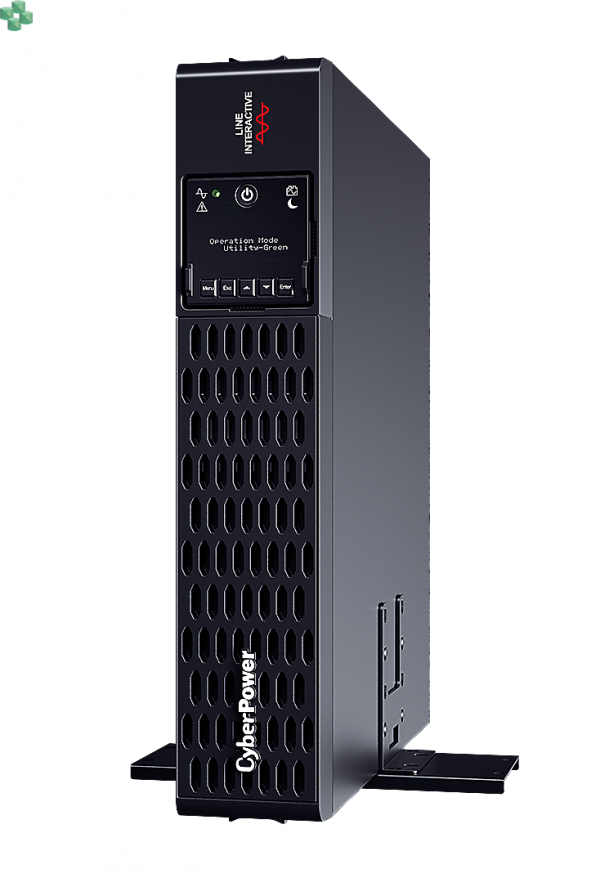 Zasilacz UPS CyberPower PR1000ERT2U, 1000VA/1000W, 10x IEC C13, 230V, LCD, 2U, Sinus
